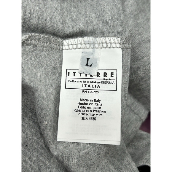 NWT FIORUCCI Gray Printed Demode Cest Chic Graphic Tank Top Spray Paint Size L - Picture 5 of 9